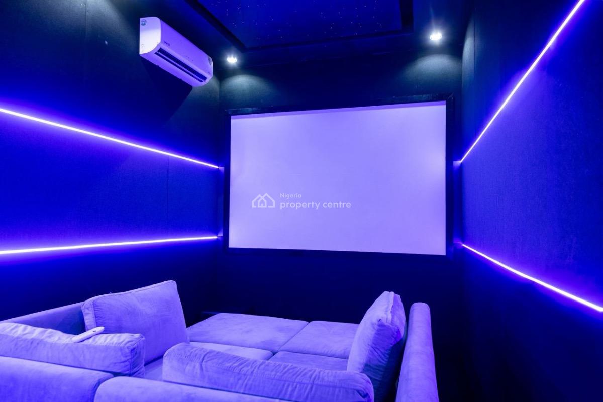 Luxurious 3 Bedroom Maisonette with a Private Cinema, Lekki Phase 1, Lekki, Lagos, Flat / Apartment Short Let