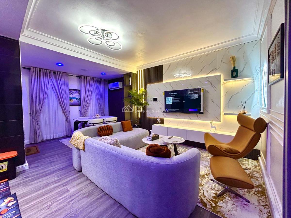 Brand New Smart Luxury 2 Bedroom Apartment with Swimming Pool  and Ps5, Lekki Phase 1, Lekki, Lagos, Flat / Apartment Short Let