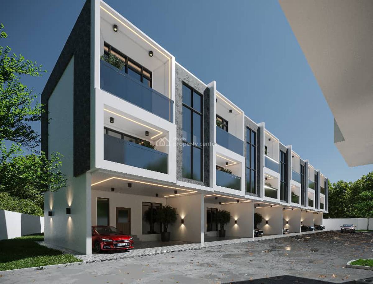 Premium and Exclusive 4 Bedroom Terraces Swimming Pool - Gym, Luxury Living - Modern Structure - All Room Ensuite - Family Lounge, Ikate, Lekki, Lagos, Terraced Duplex for Sale
