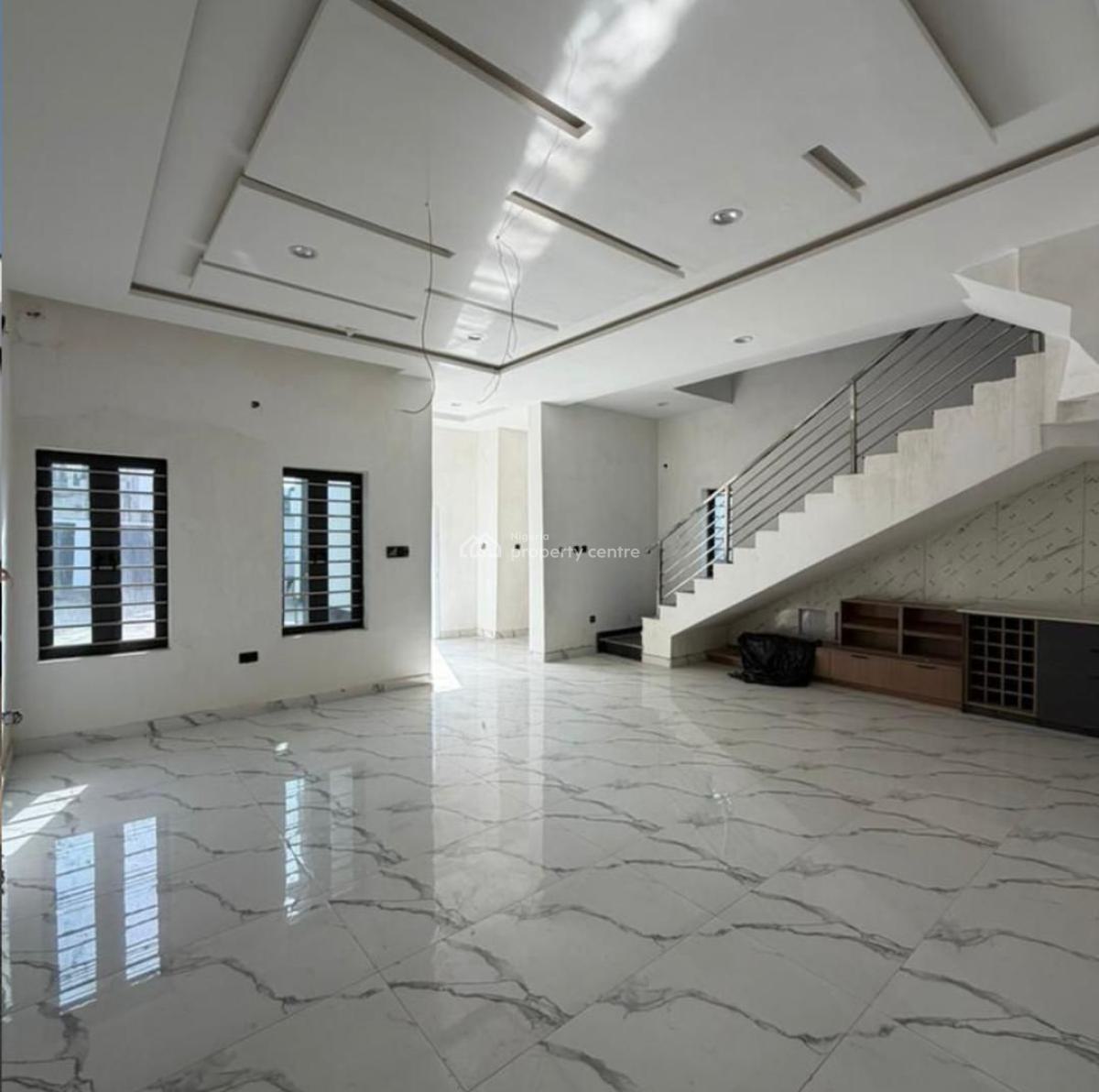 Newly Built 4bedrooms Terrace Duplex with a Room Boys Quarters, Guzape District, Abuja, Terraced Duplex for Sale