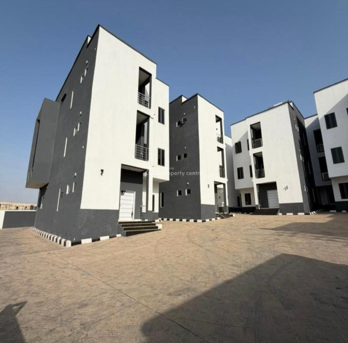 Newly Built 4bedrooms Terrace Duplex with a Room Boys Quarters, Guzape District, Abuja, Terraced Duplex for Sale