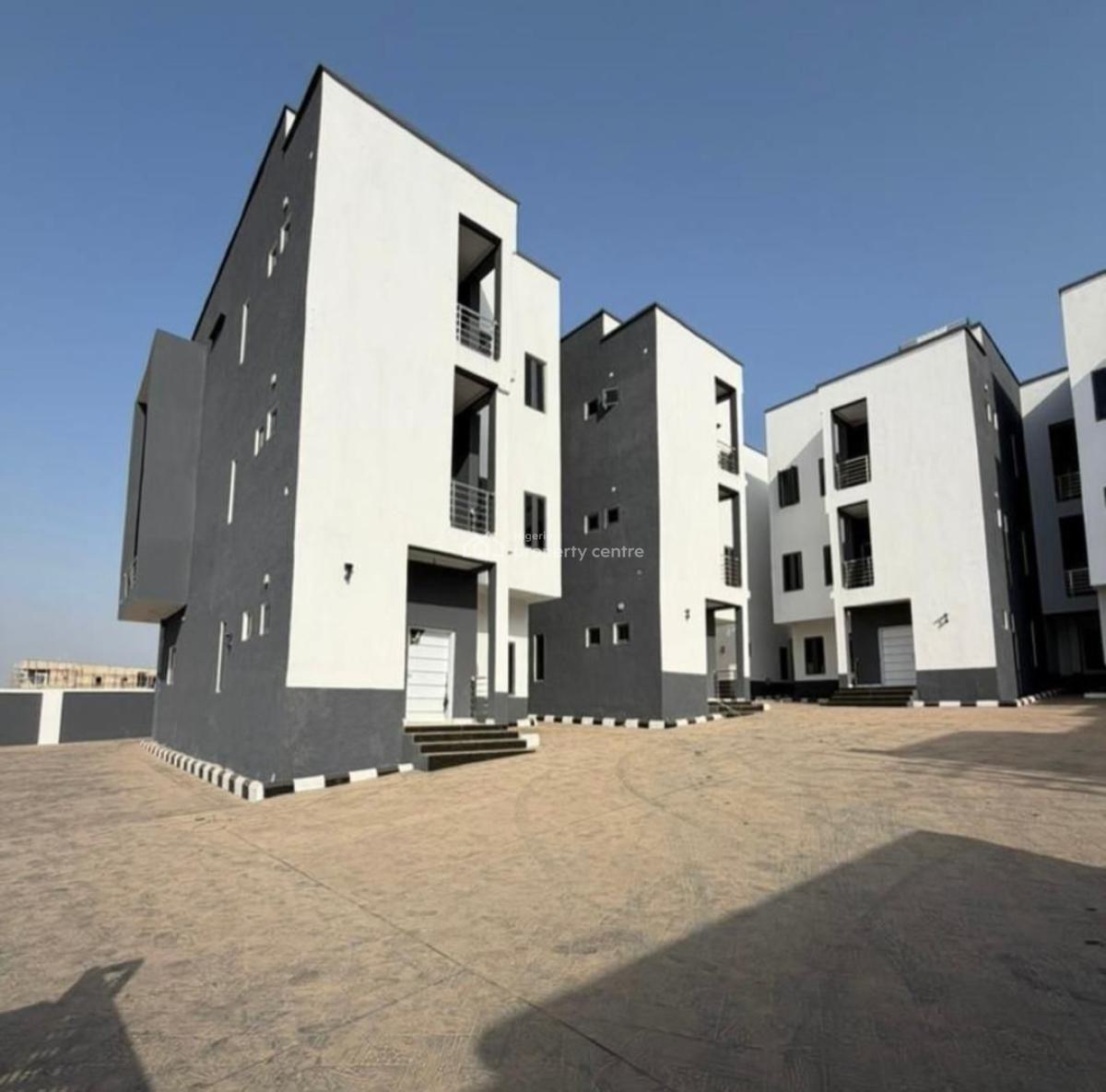 Newly Built 4bedrooms Terrace Duplex with a Room Boys Quarters, Guzape District, Abuja, Terraced Duplex for Sale