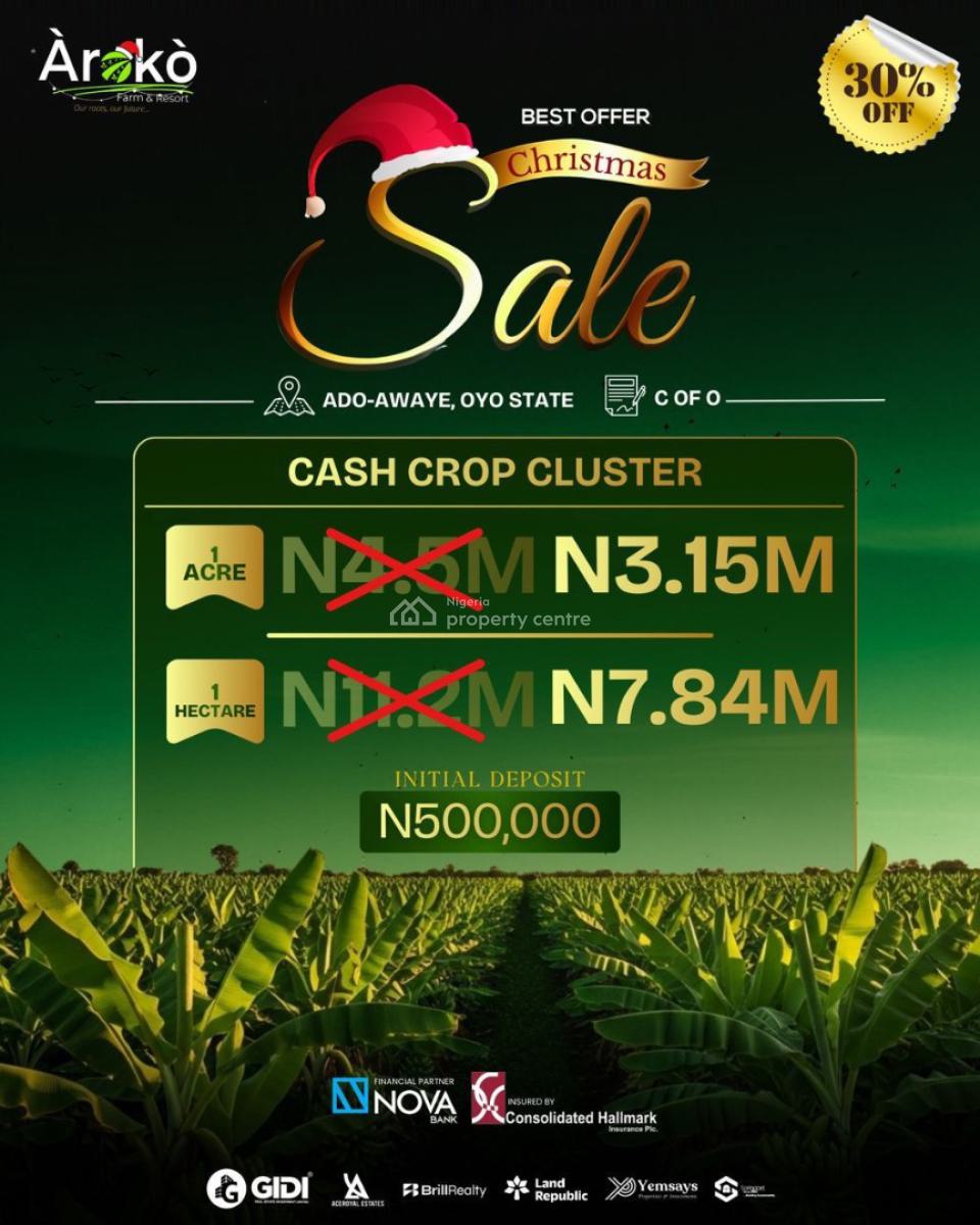 Farm Land, Ado-awaye, Ovo State, Ibadan, Oyo, Industrial Land for Sale