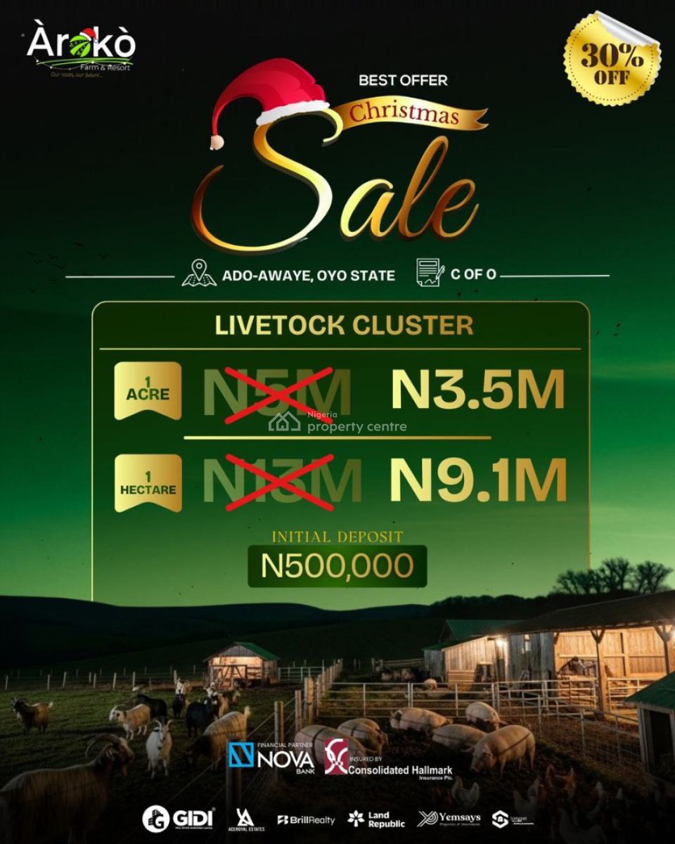 Farm Land, Ado-awaye, Ovo State, Ibadan, Oyo, Industrial Land for Sale