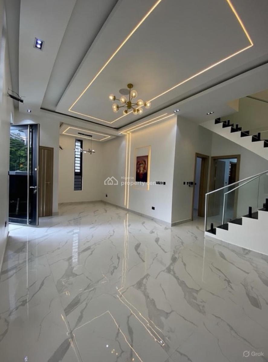 Contemporary 4 Bedroom Semi Detached Duplex with Bq, Chevron, Lekki, Lagos, Semi-detached Duplex for Sale