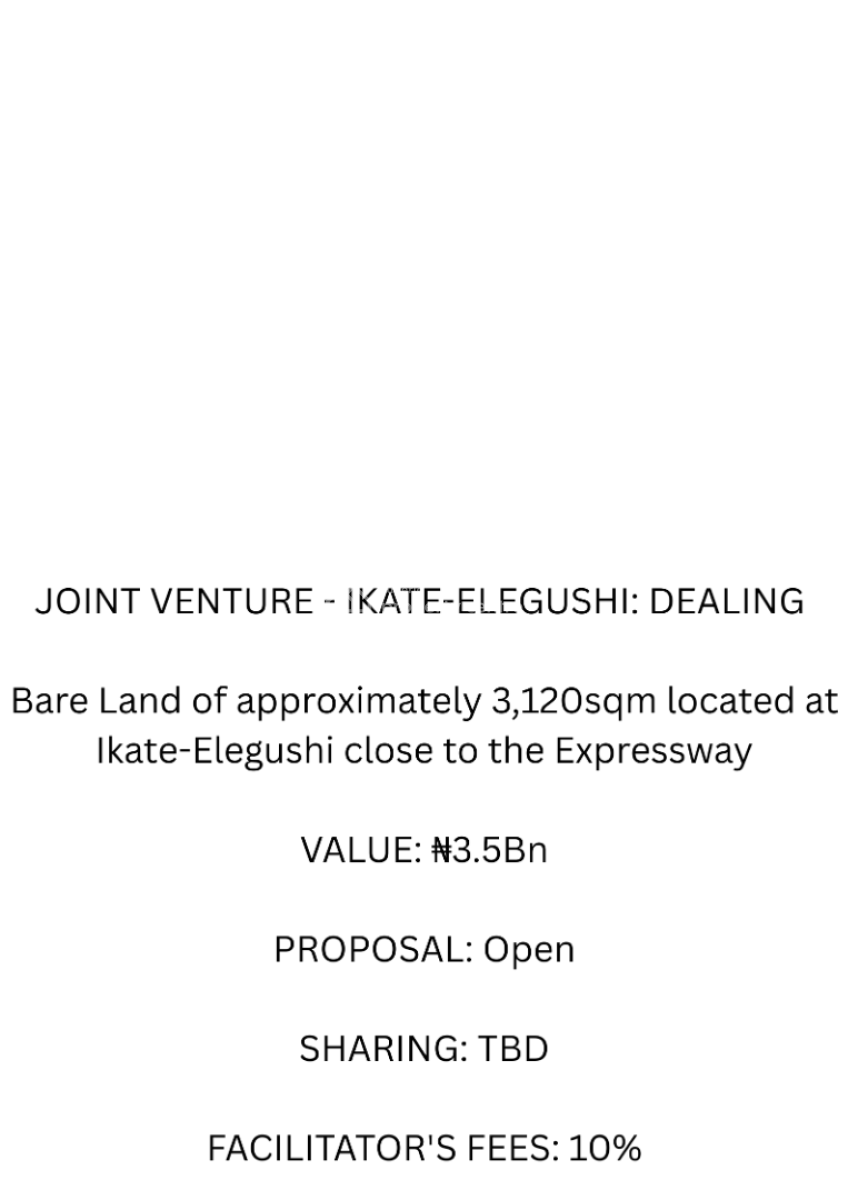 Joint Venture at Ikate Elegushi, Ikate Elegushi, Lekki, Lagos, Mixed-use Land Joint Venture