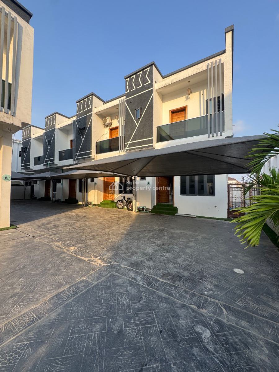 Very Spacious, 2 Bedroom Terrace Cornerpiece Duplex with Bq, Chevron Toll Gate, Orchid Road, Lekki, Lagos, Terraced Duplex for Rent