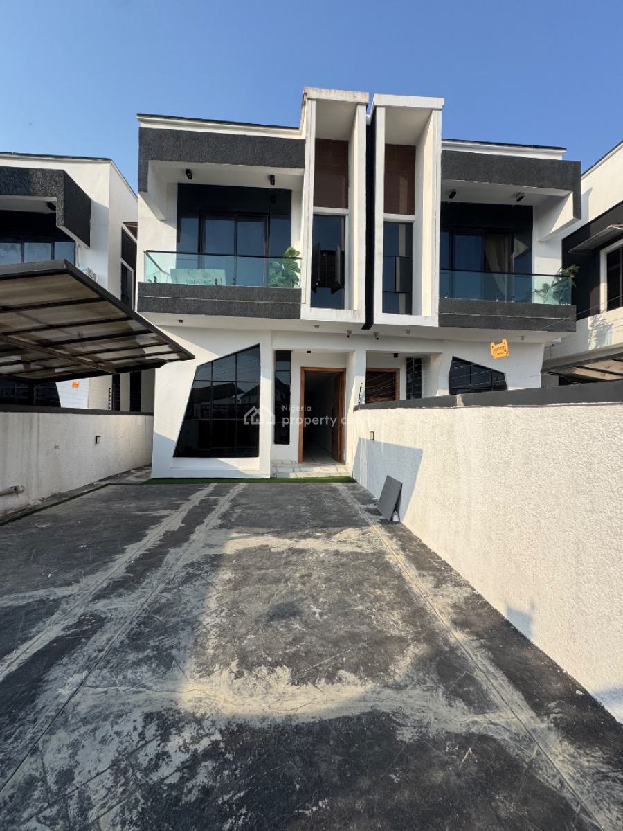 Unbeatable Offer 4 Bed  Self Compound Semi Detached Duplex with Bq, Within a Highly Sought After Estate in Chevron Toll Gate, Orchid Road, Lekki, Lagos, Semi-detached Duplex for Sale