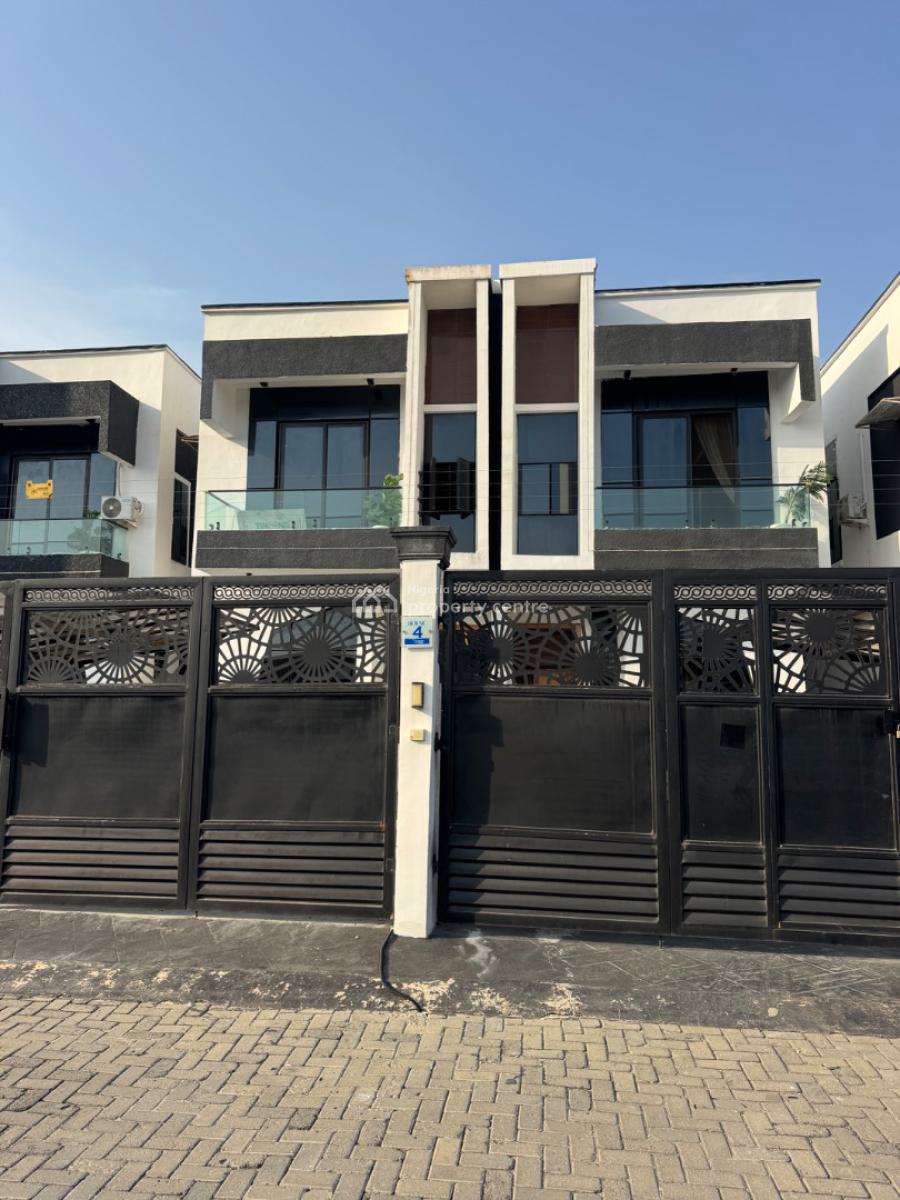 Unbeatable Offer 4 Bed  Self Compound Semi Detached Duplex with Bq, Within a Highly Sought After Estate in Chevron Toll Gate, Orchid Road, Lekki, Lagos, Semi-detached Duplex for Sale