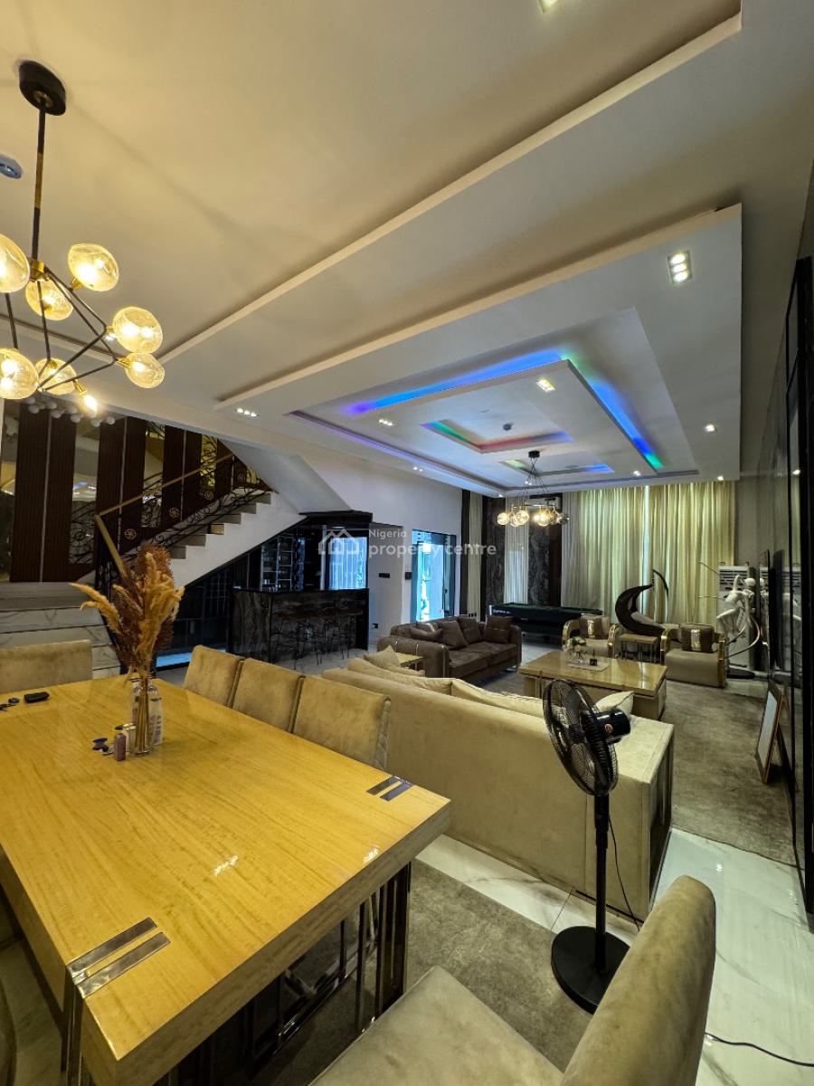 Fully Furnished Luxury 6 Bedroom Detached Duplex + 2bq, Pool, Gym, Inv, Pinnock Beach Estate, Osapa, Lekki, Lagos, Detached Duplex for Rent