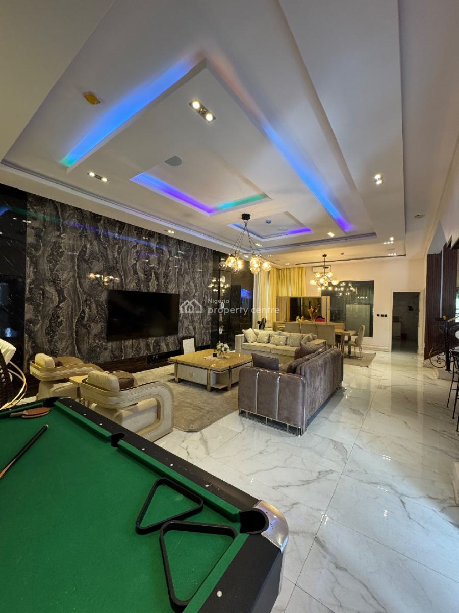 Fully Furnished Luxury 6 Bedroom Detached Duplex + 2bq, Pool, Gym, Inv, Pinnock Beach Estate, Osapa, Lekki, Lagos, Detached Duplex for Rent