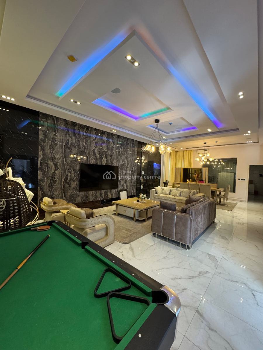 Fully Furnished Luxury 6 Bedroom Detached Duplex + 2bq, Pool, Gym, Inv, Pinnock Beach Estate, Osapa, Lekki, Lagos, Detached Duplex for Rent