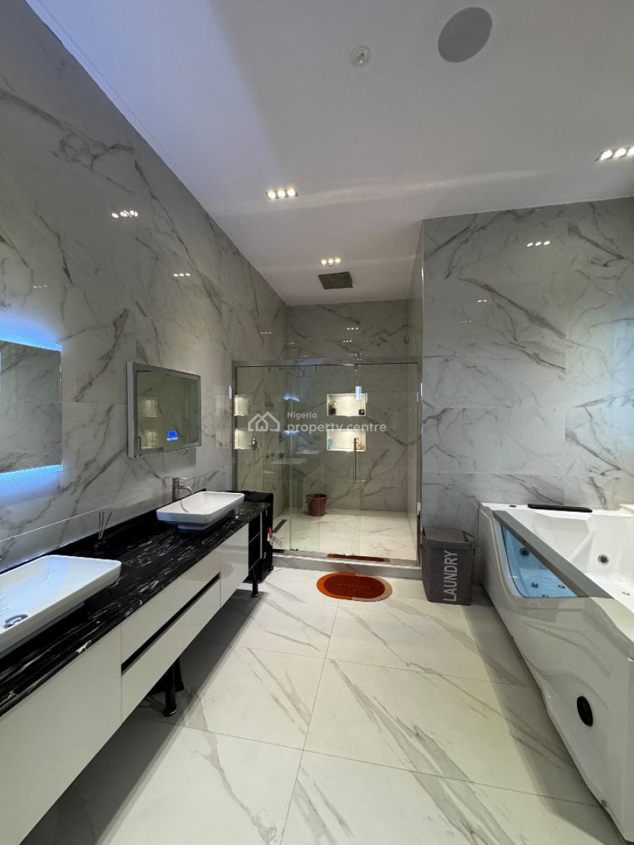 Fully Furnished Luxury 6 Bedroom Detached Duplex + 2bq, Pool, Gym, Inv, Pinnock Beach Estate, Osapa, Lekki, Lagos, Detached Duplex for Rent