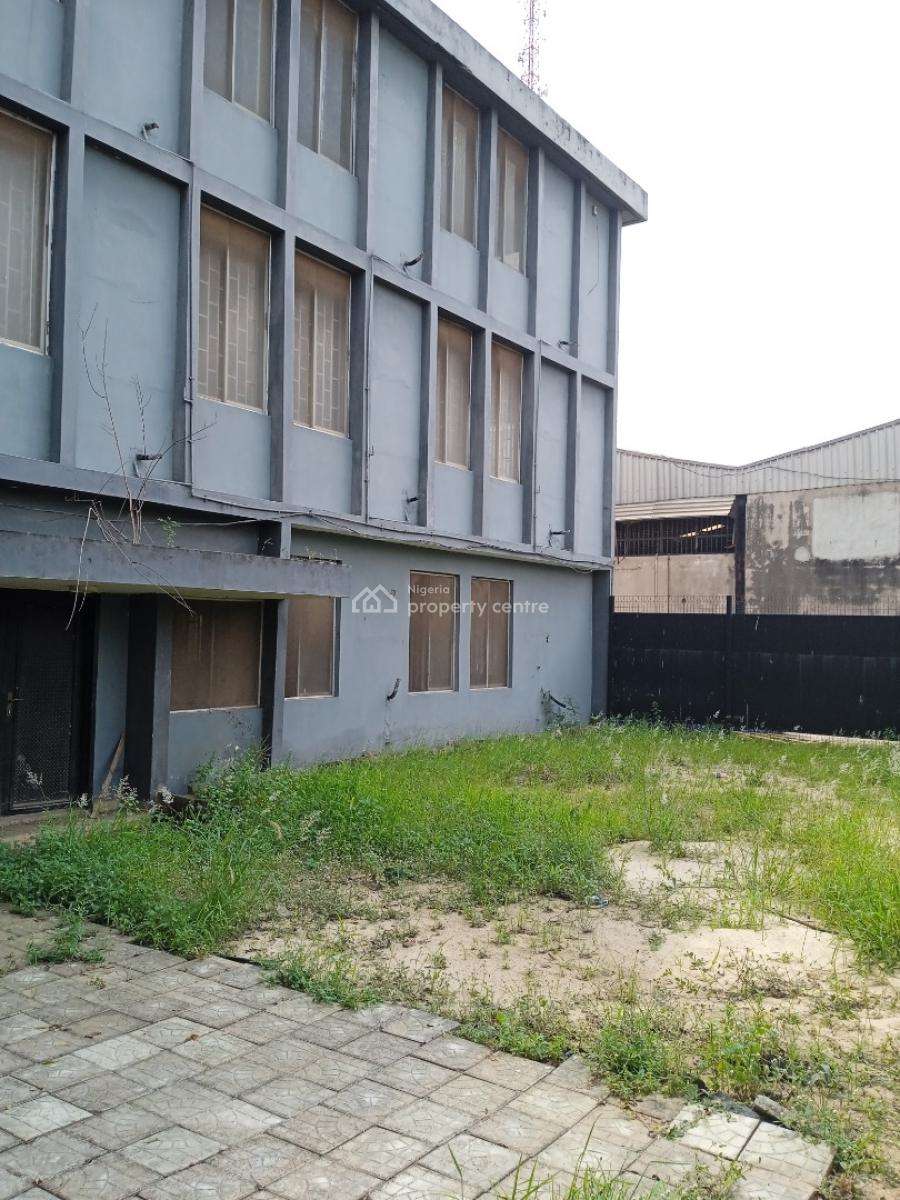 3 Storey Office Building with Self Compound, Wempo Road, Ogba, Ikeja, Lagos, Office Space for Rent