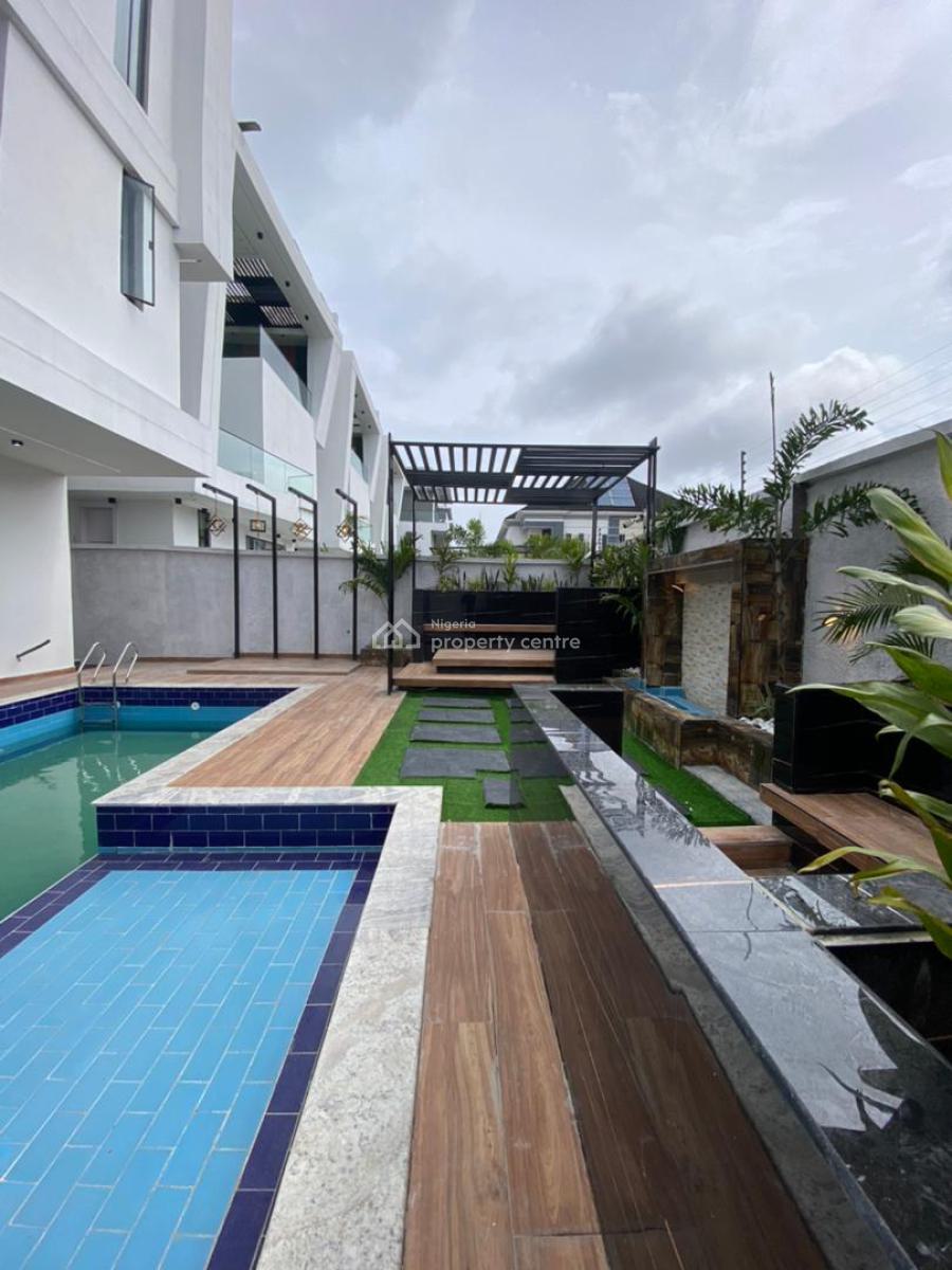 Excellent 5 Bedroom Duplex with a Pool,cinema,bq, Chevron, Lekki, Lagos, House for Sale