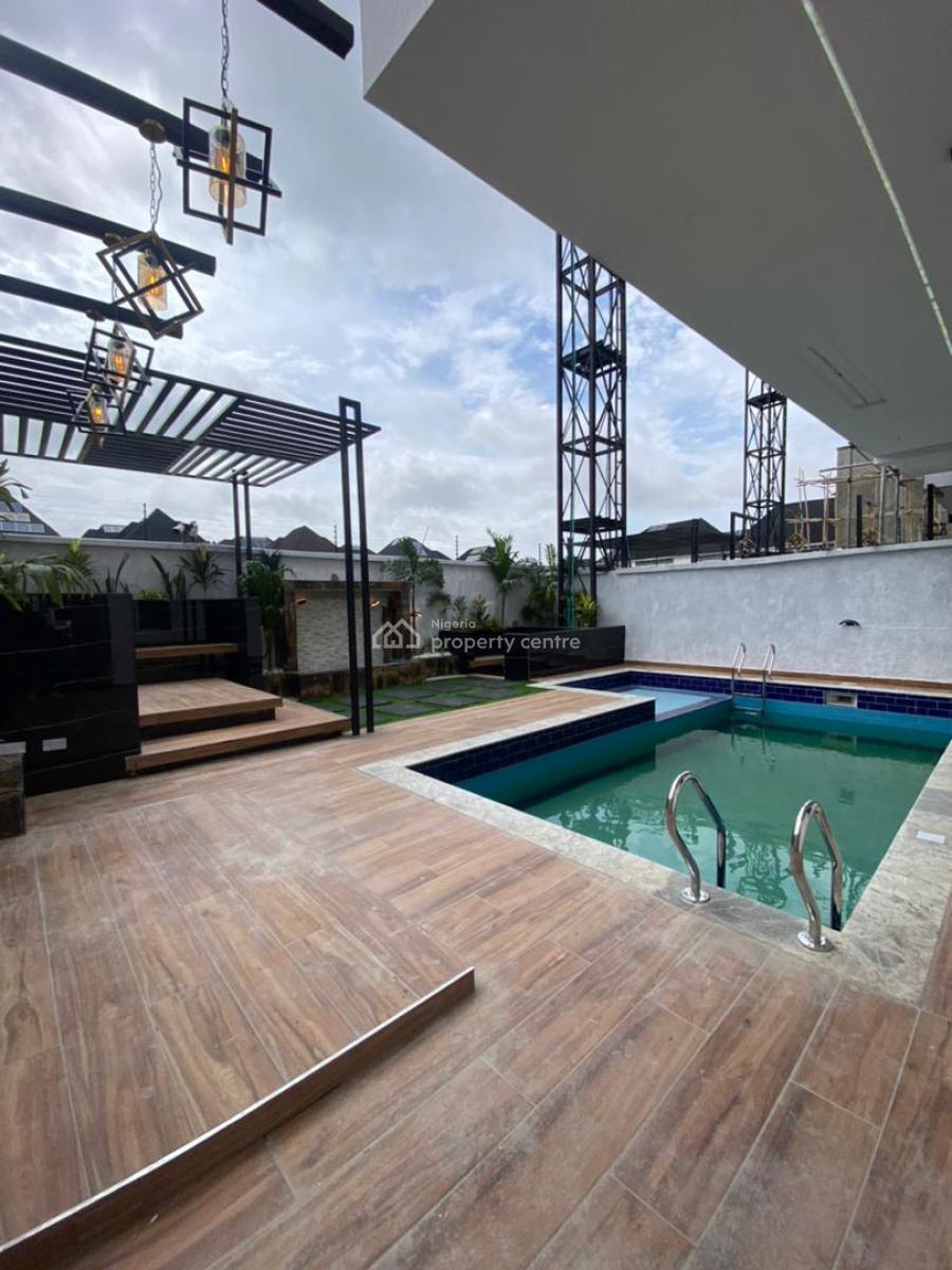 Excellent 5 Bedroom Duplex with a Pool,cinema,bq, Chevron, Lekki, Lagos, House for Sale