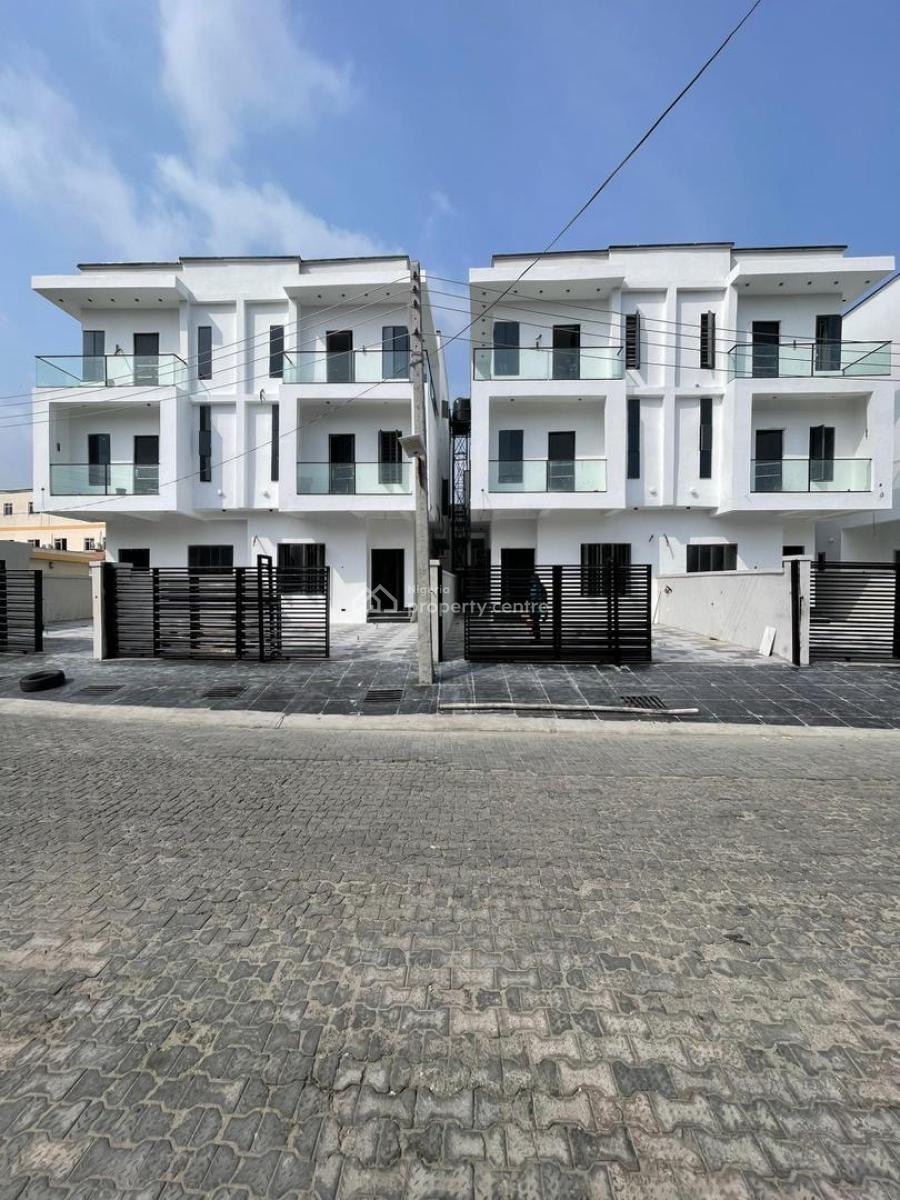 Elegant 5 Bedroom Semi Detached Duplex with Bq in Secure Estate, Ikota, Lekki, Lagos, Semi-detached Duplex for Sale