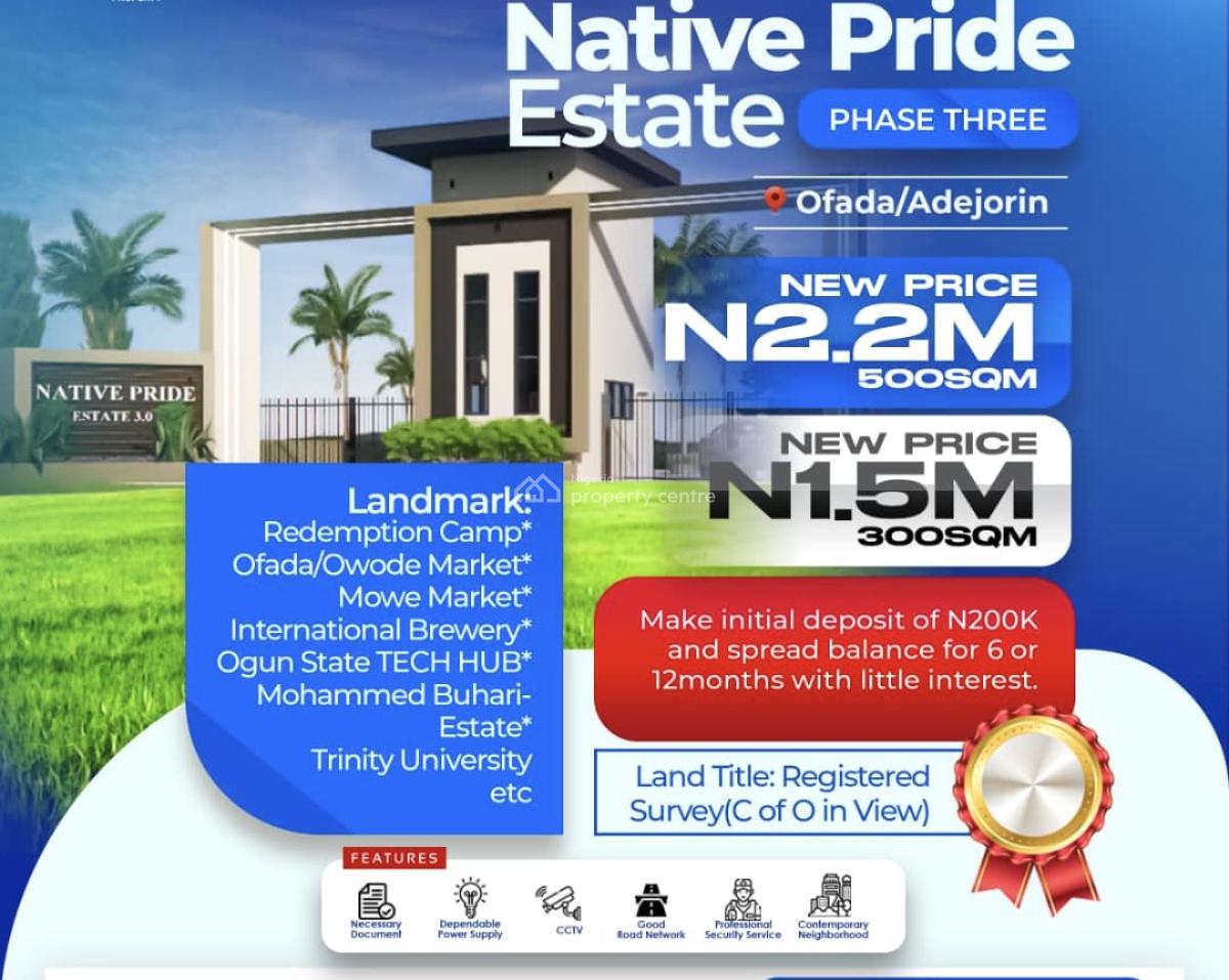 Affordable Property at Mowe in Ogunstate, Mowe Ofada, Ogun, Mixed-use Land for Sale