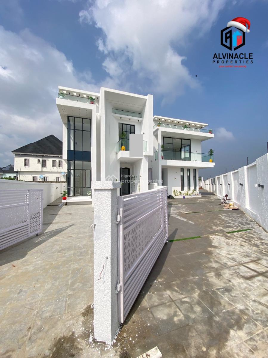 Newly Built 5 Bed Smart Home Duplex, Chevron, Lekki, Lagos, Detached Duplex for Sale