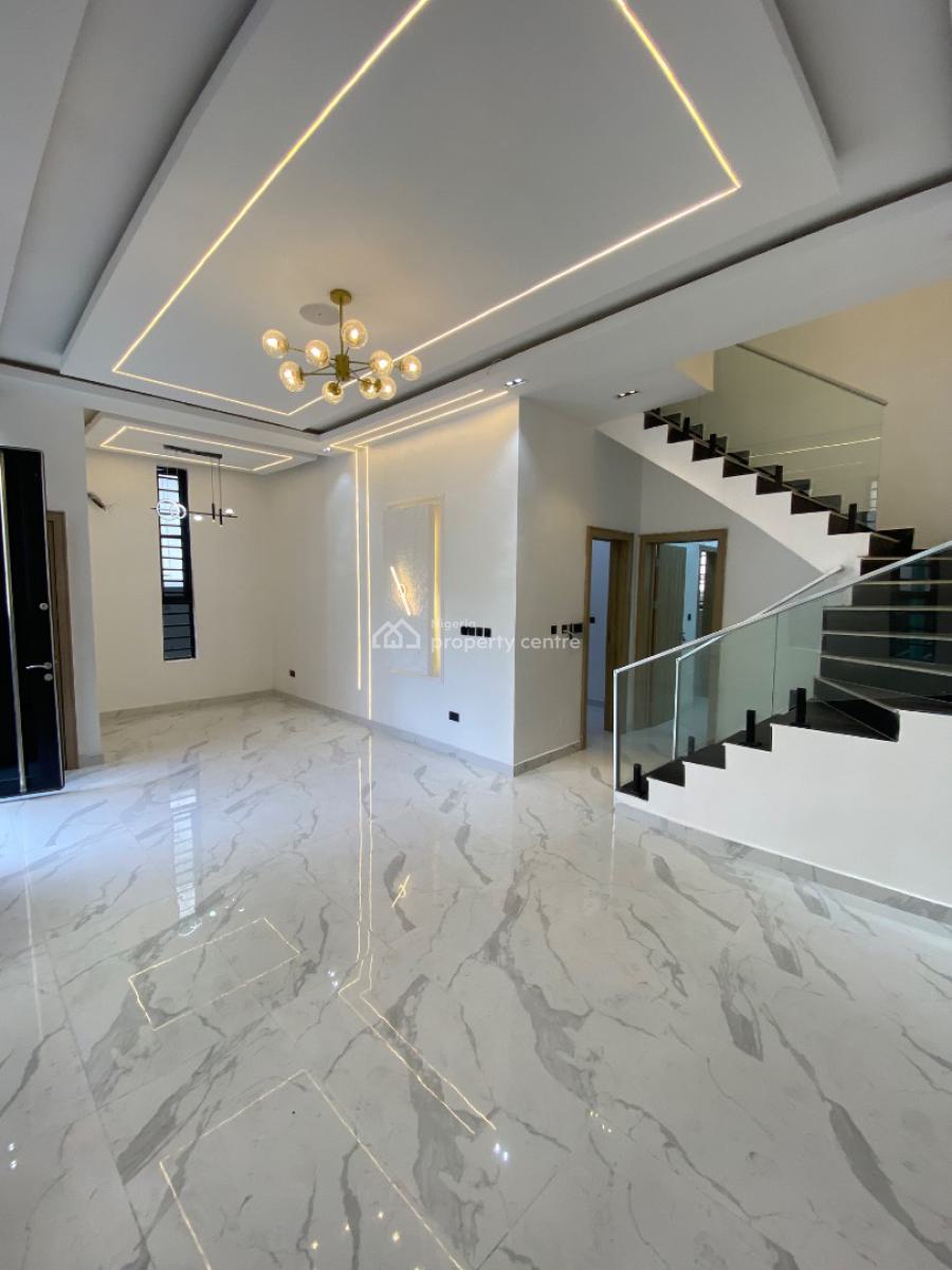 Newly Built 4 Bed Semi Detached Duplex with 1bq, Chevron, Lekki, Lagos, Semi-detached Duplex for Sale