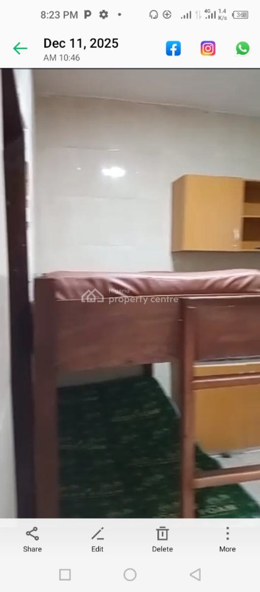 Affordable Individual Bedspace in a Hostel Environment, Behind Blenco Shoppers Hub, Sangotedo, Ajah, Lagos, Self Contain (single Rooms) Short Let