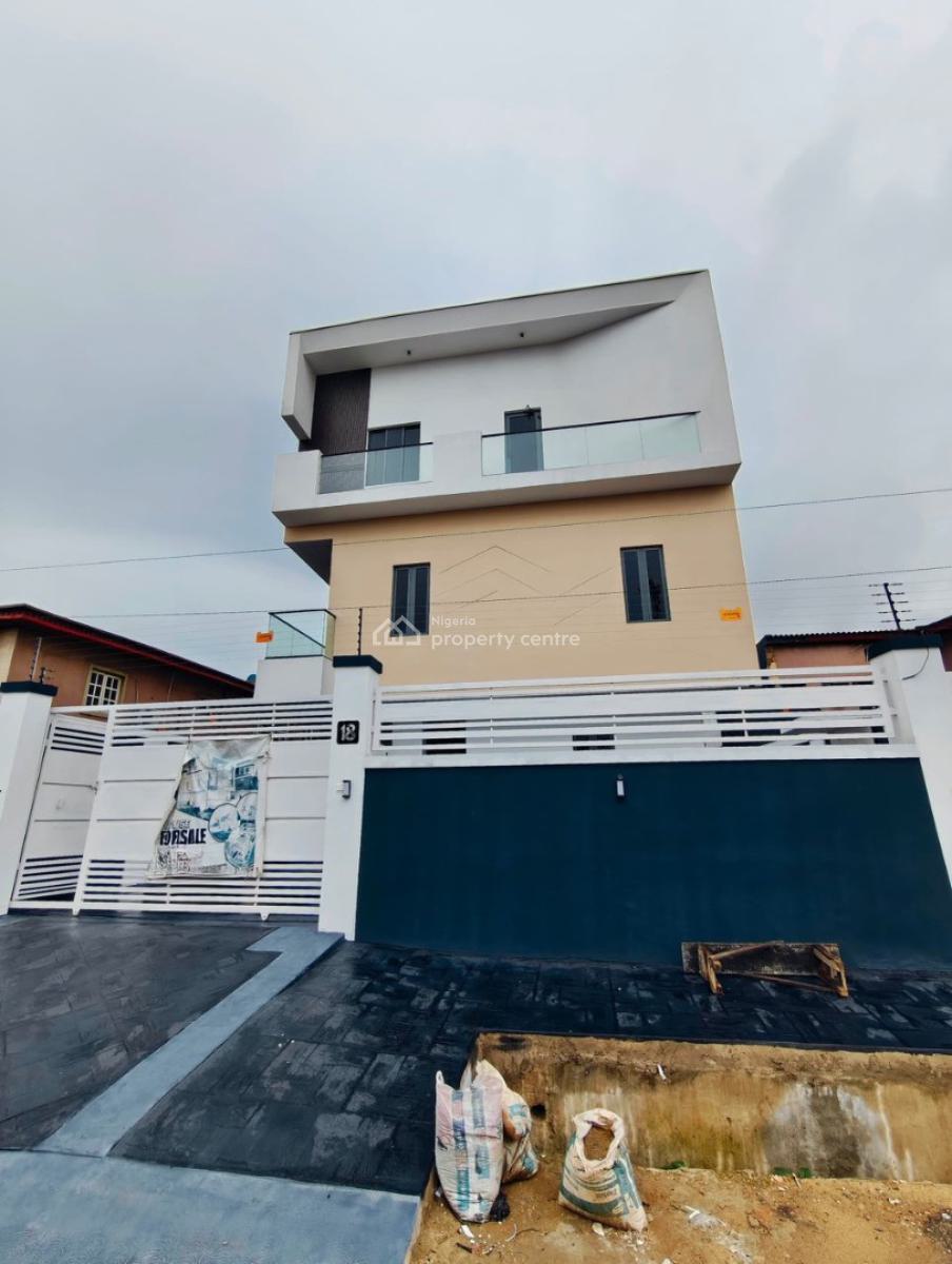 Beautifully Crafted 4 Bedroom Detached Duplex Plus Bq, Exquisitely Built Home with Bq in a Well Secured Estate, Off Wemco Rd, Ikeja, Lagos, Detached Duplex for Sale