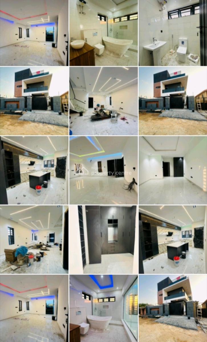 Elegant Smart 5  Bedroom Fully Detached Duplex with Cinema, Bq, in Secured Estate at Gra Magodo Phase 1, Gra Phase 1, Magodo, Lagos, Detached Duplex for Sale