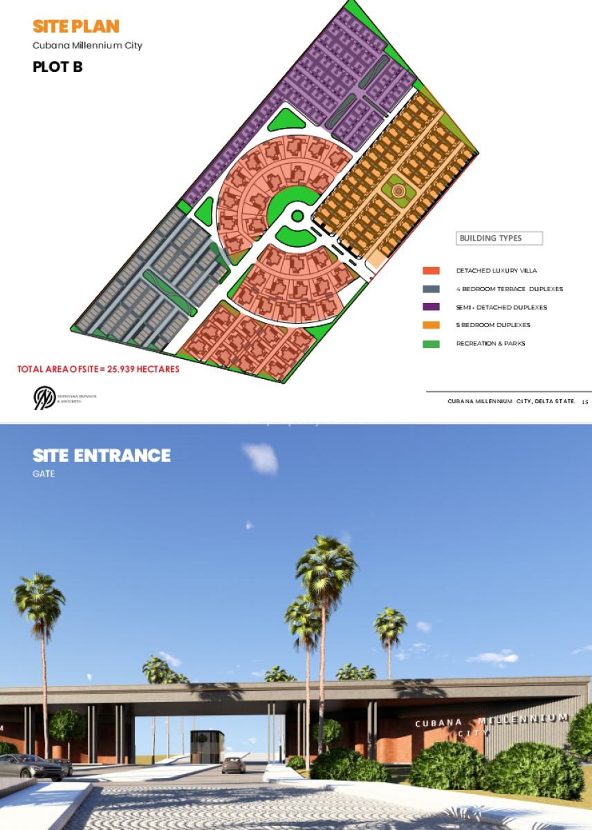 Luxury Land with C of O, Cubana Millennium City, Asaba, Delta, Residential Land for Sale