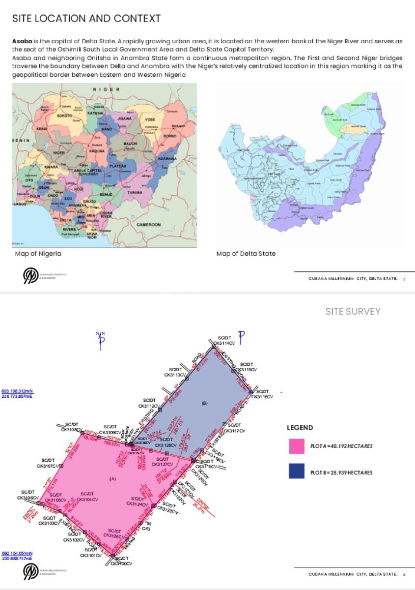 Luxury Land with C of O, Cubana Millennium City, Asaba, Delta, Residential Land for Sale