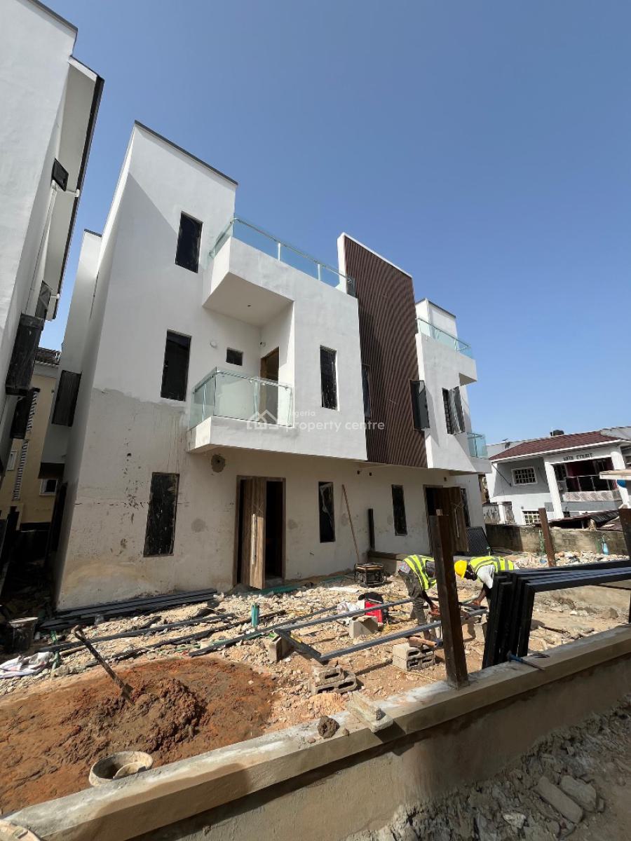 a Magnificently Newly Built 4 Bedroom Built Semi-detached Home in a Se, Newly Built, Secured Estate, Ample Car Lot, All Rooms En-suite, Gbagada, Lagos, Semi-detached Duplex for Sale