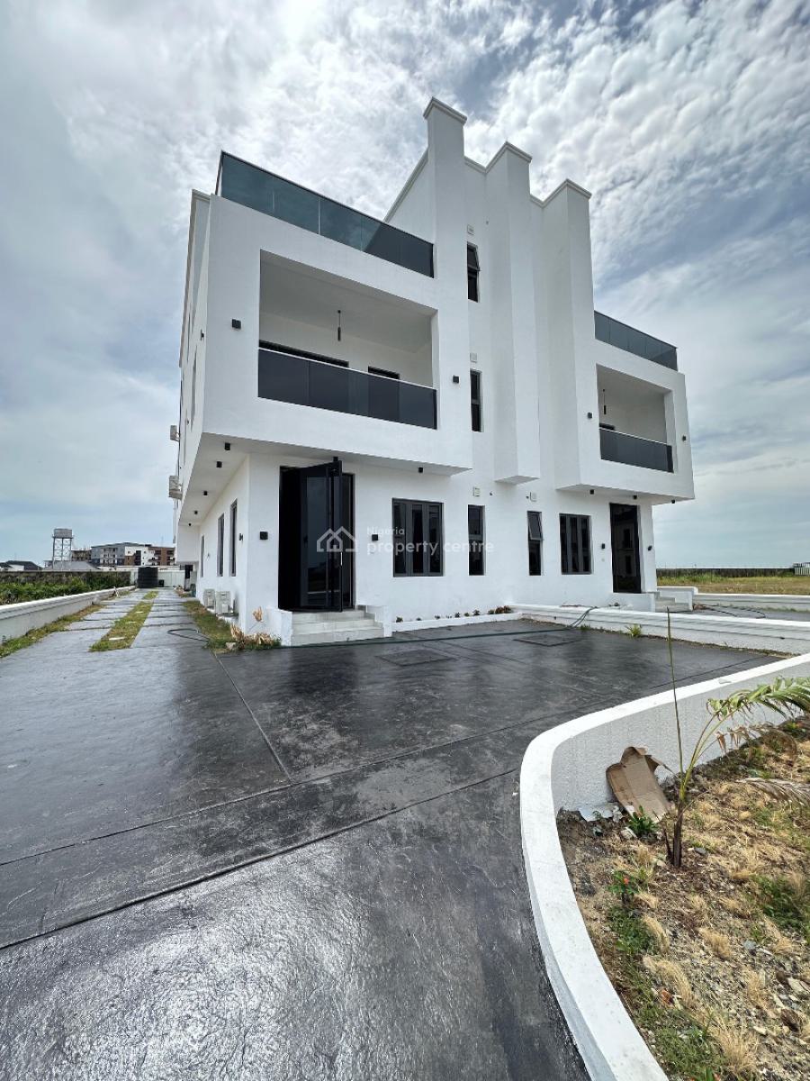 Elegant 4 Bedroom Semi  Detached with Bq, Pool, Gym, Library and Cinem, Cowrie Creek Estate, Ikate Elegushi, Lekki, Lagos, Semi-detached Duplex for Sale