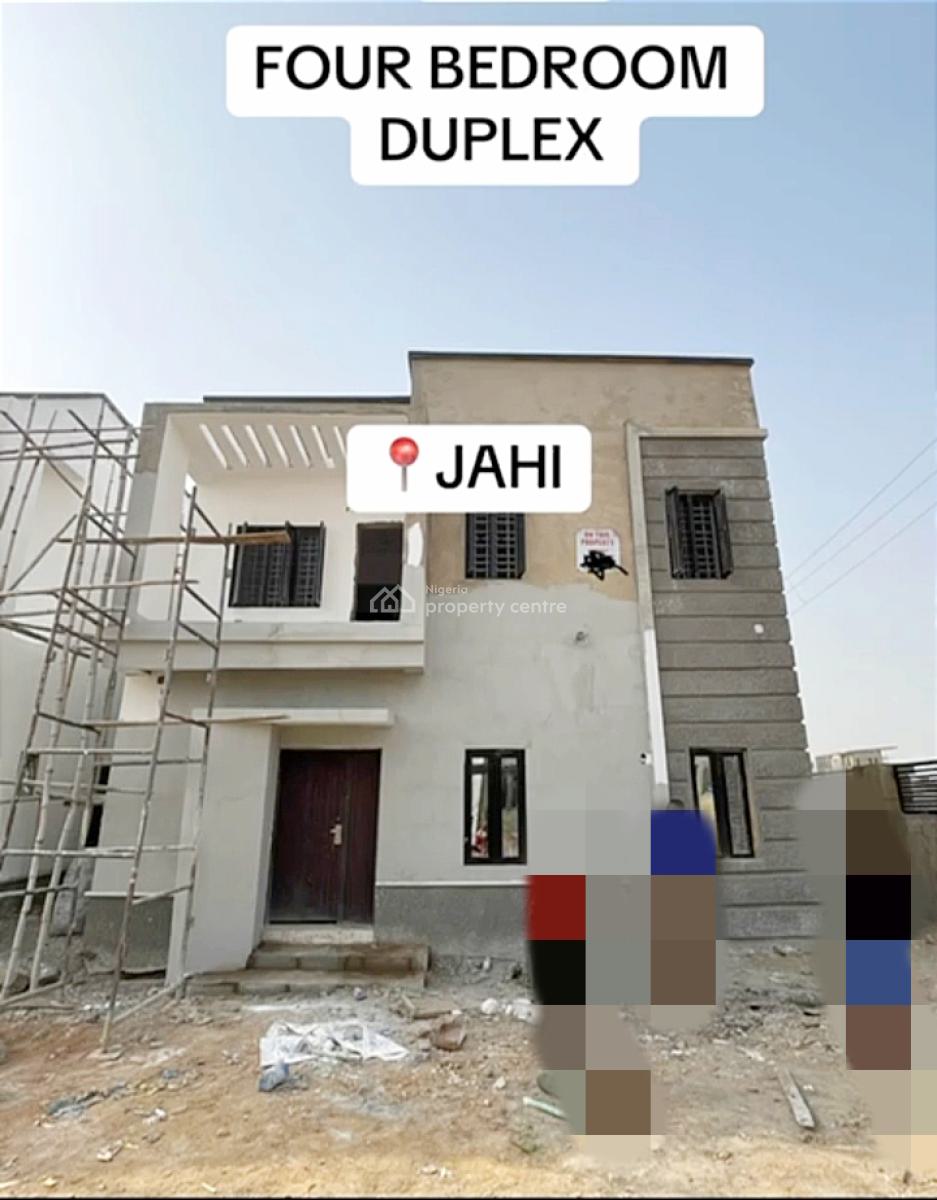 4-bedrooms Standalone Duplex, Tarred Road, Jahi, Abuja, Detached Duplex for Rent
