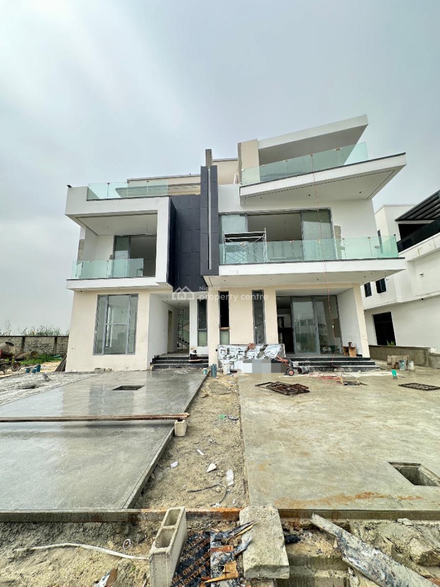 Luxury 5 Bedroom Semi-detached with Bq, Pool, Cinema and Rooftop, Cowrie Creek Estate, Ikate Elegushi, Lekki, Lagos, Semi-detached Duplex for Sale