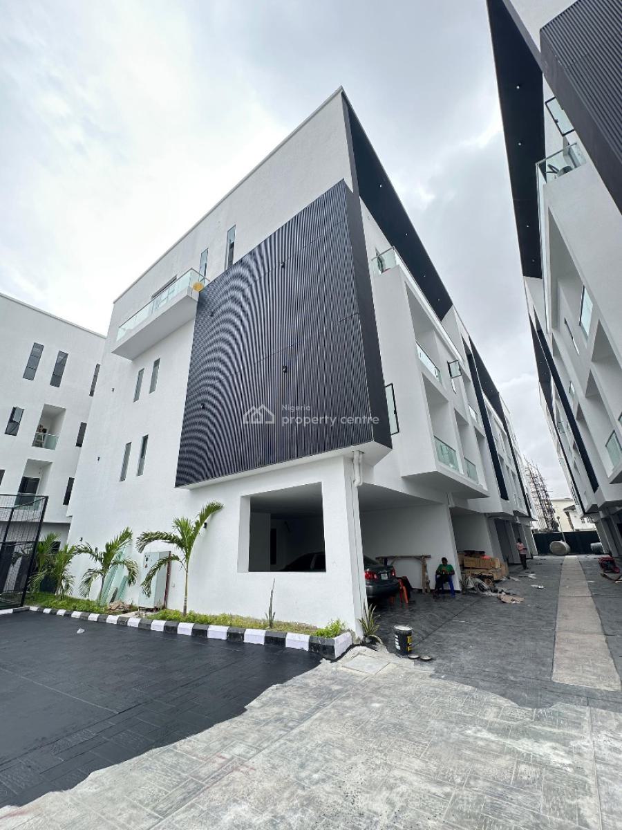 Spacious 4 Bedroom Terrace Duplex with Bq, Gym, Playground and Pool, Ikate Elegushi, Lekki, Lagos, Terraced Duplex for Sale