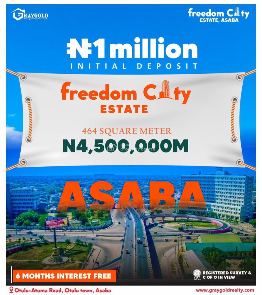 Affordable and Verified Dry Land, Freedom City Located 20min Drive From Submit Junction Otulu Atuma Road, Asaba, Delta, Mixed-use Land for Sale