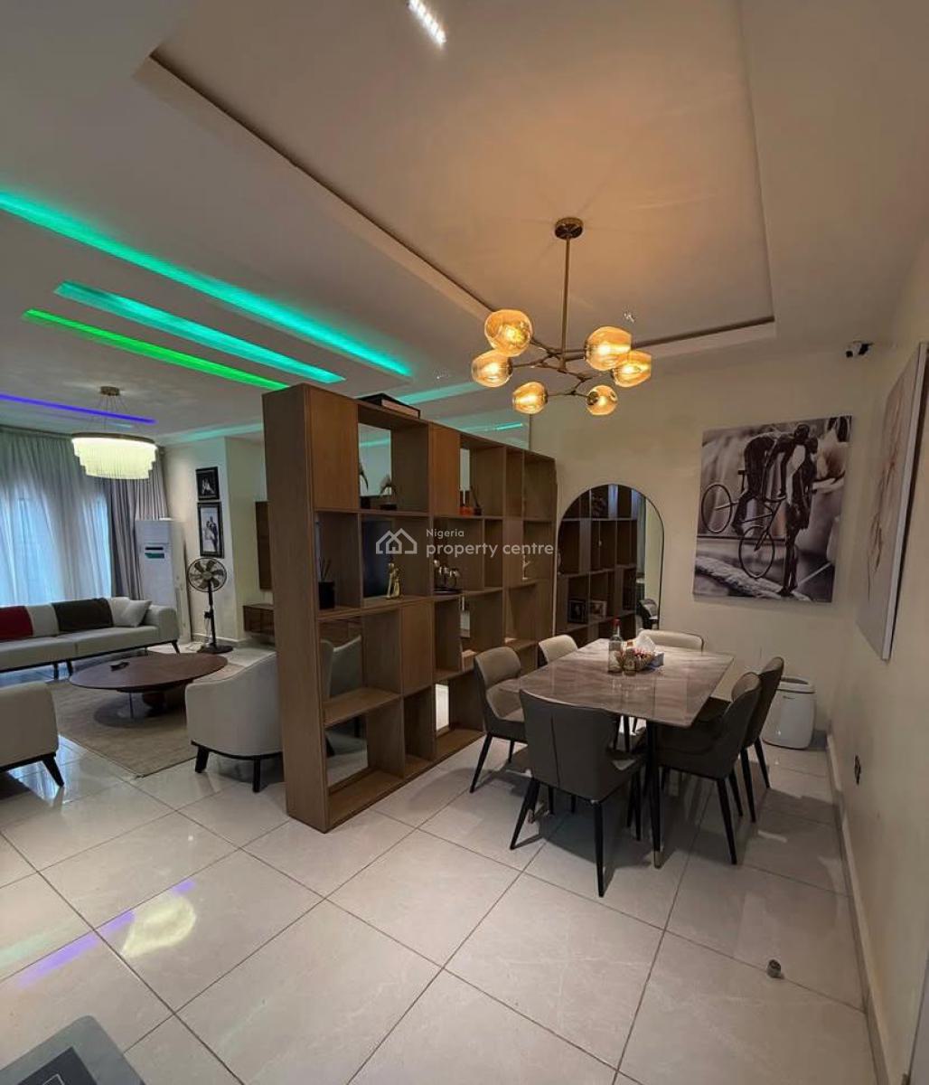 4-bedrooms Terrace Duplex with Bq, Main, Guzape District, Abuja, Terraced Duplex for Rent