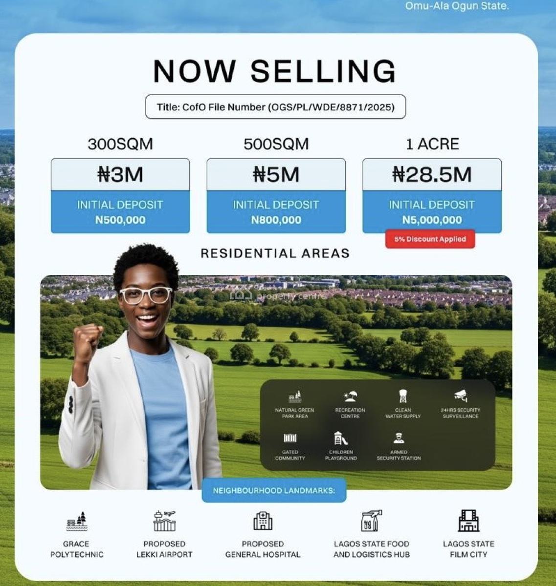 100% Dry Land with Instant Allocation, Chase Garden Located 10min Drive Epe Omu City Epe Ijebu-ode Expressway, Ijebu Ode, Ogun, Mixed-use Land for Sale