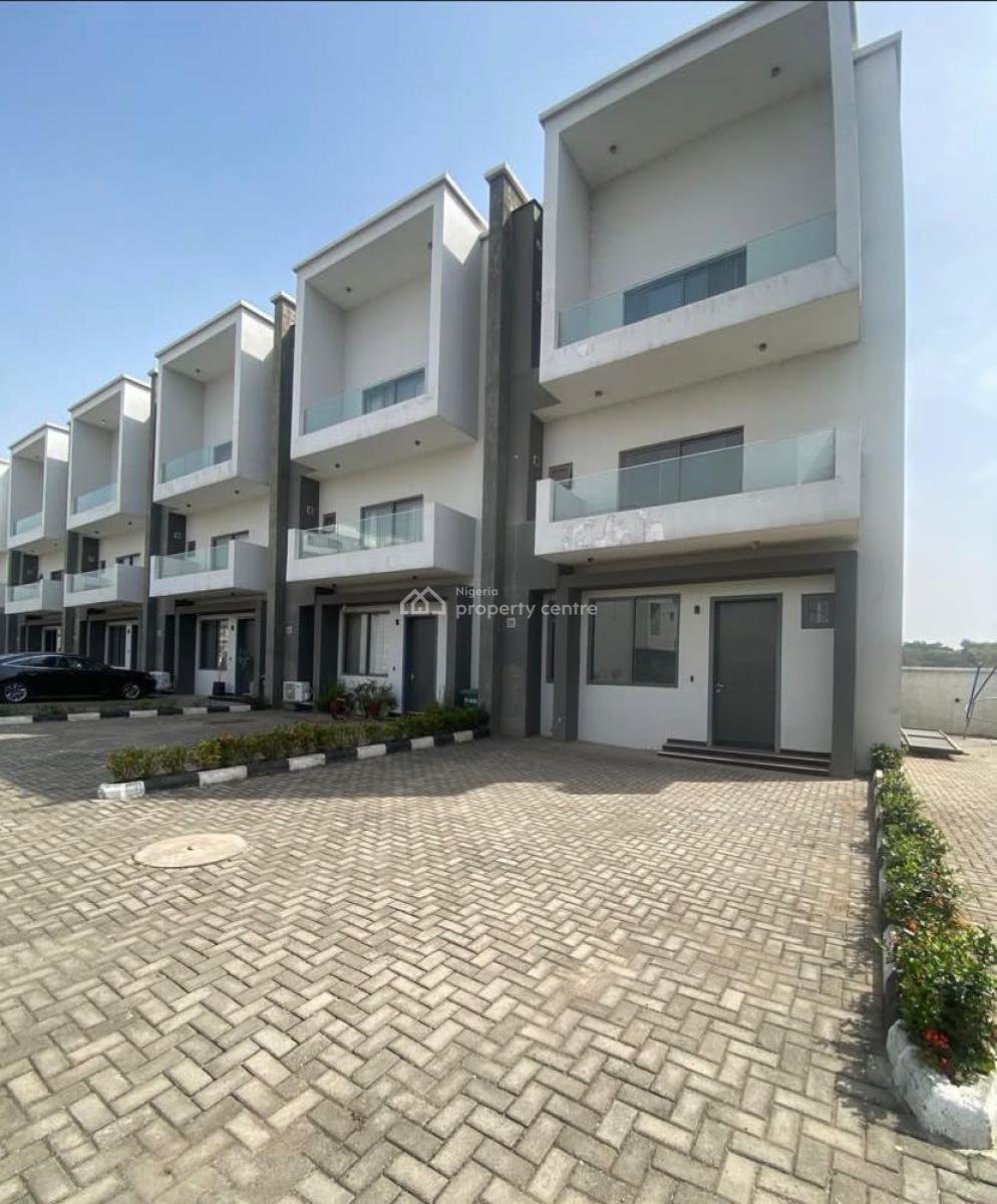 4-bedrooms Terrace Duplex with Bq, Tarred Road, Jabi, Abuja, Terraced Duplex for Rent