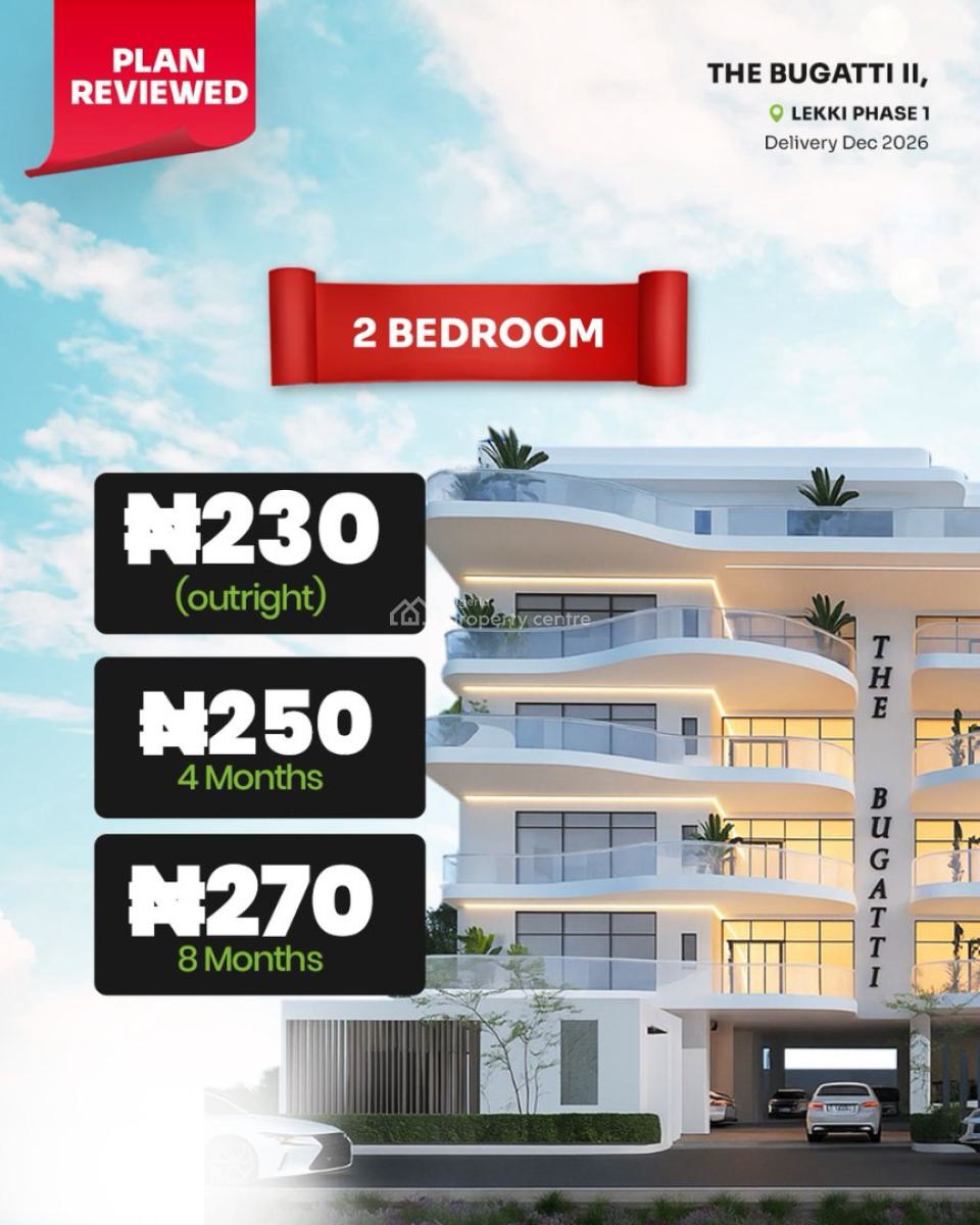 The Bugatti Two Bedroom with a Bq, Lekki Foreshore, Lekki Phase 1, Lekki, Lagos, Block of Flats for Sale