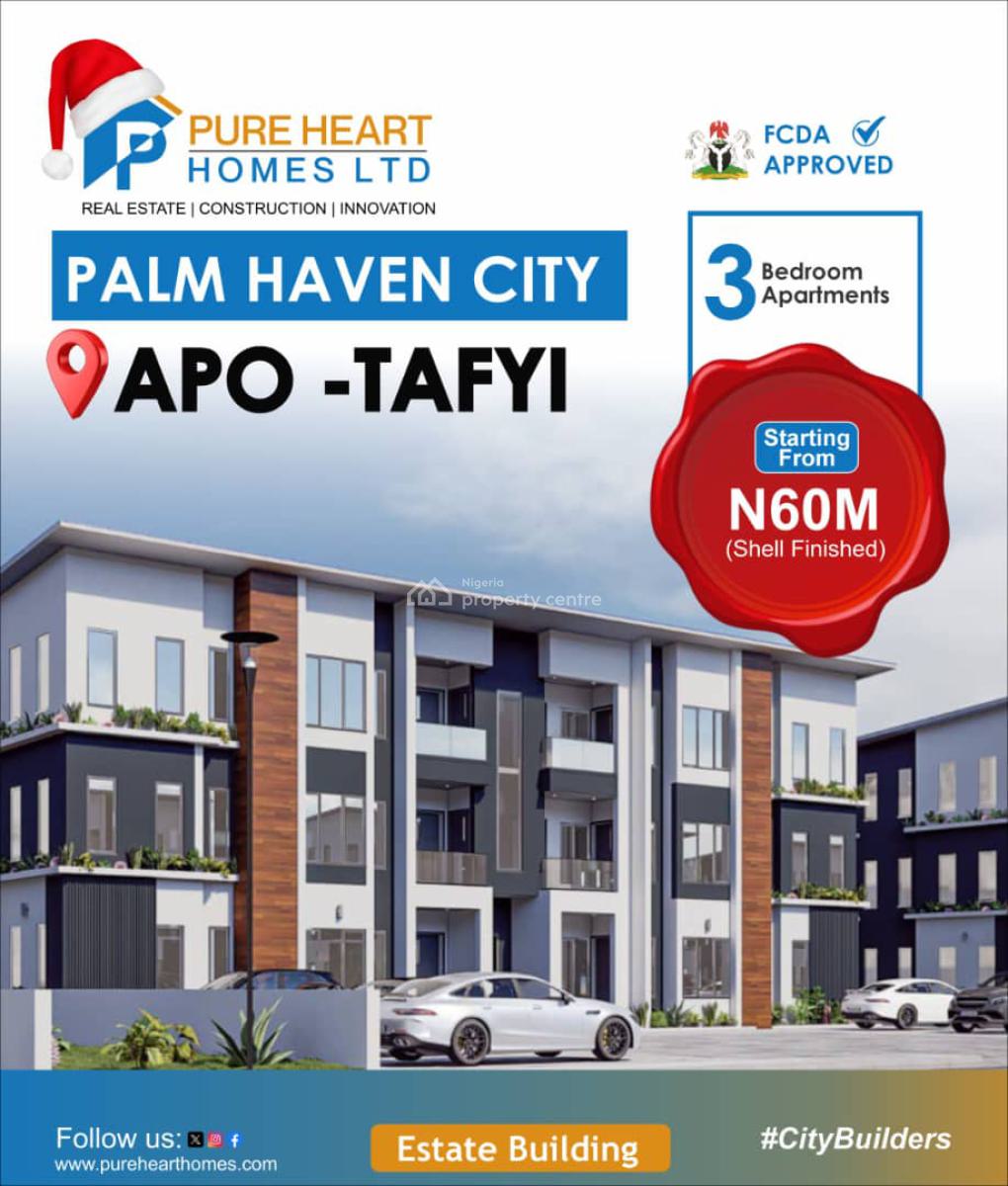 4-bedrooms Fully Detached Duplex with Bq, Palm Heaven City, Apo Tafyi, Apo, Abuja, Detached Duplex for Sale