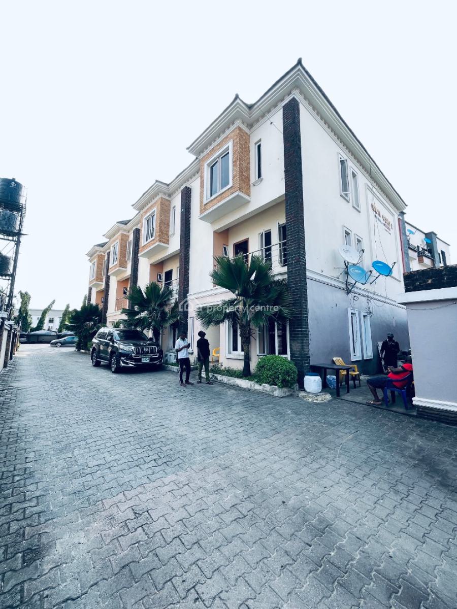 Serviced 4 Bedrooms Terrace Duplex, Osapa London Lekki, Osapa, Lekki, Lagos, Terraced Duplex for Rent