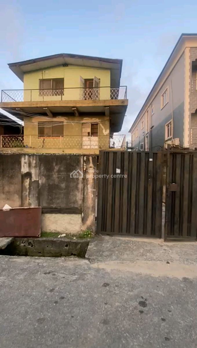 Demolishable Building (6 Units 2 Bedroom Flat) on Dry Land, Alh Jimoh Oladehinde, Ifako, Gbagada, Lagos, Block of Flats for Sale