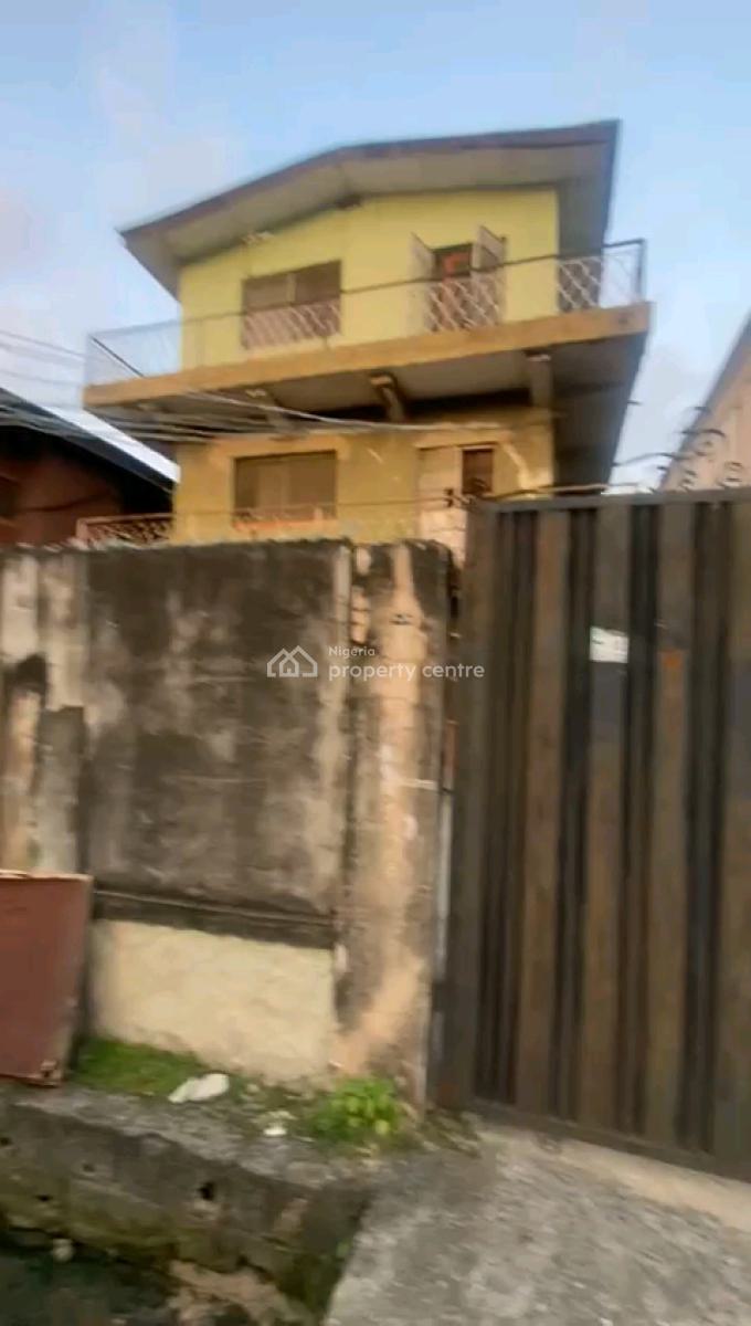 Demolishable Building (6 Units 2 Bedroom Flat) on Dry Land, Alh Jimoh Oladehinde, Ifako, Gbagada, Lagos, Block of Flats for Sale