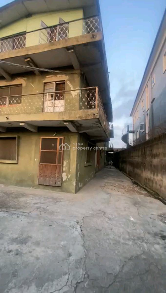 Demolishable Building (6 Units 2 Bedroom Flat) on Dry Land, Alh Jimoh Oladehinde, Ifako, Gbagada, Lagos, Block of Flats for Sale