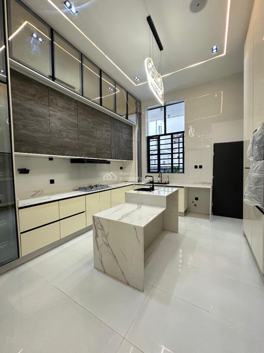 Spacious 5 Bedroom Fully Detached Duplex with Bq and Pool, Chevron, Lekki, Lagos, Detached Duplex for Sale