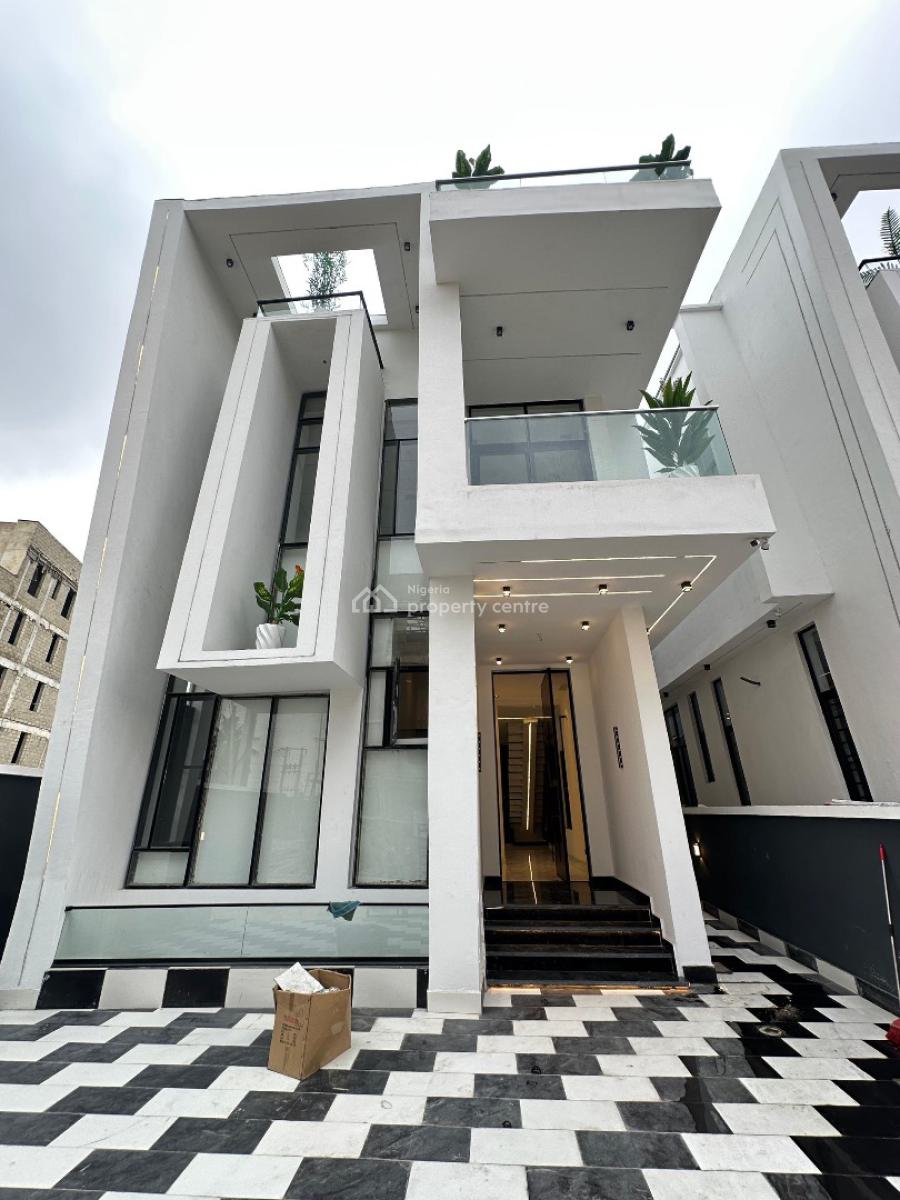 Spacious 5 Bedroom Fully Detached Duplex with Bq and Pool, Chevron, Lekki, Lagos, Detached Duplex for Sale