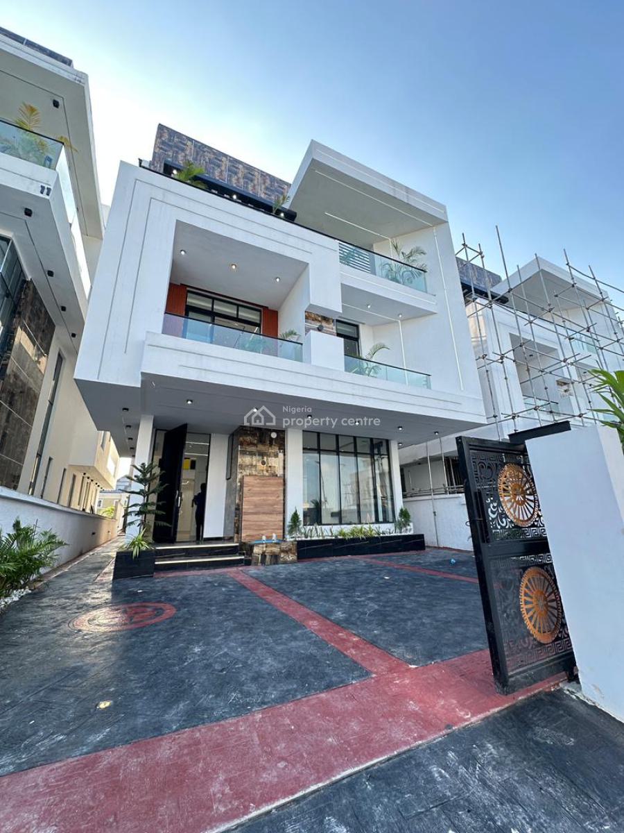 6 Bedroom Fully Detached with Bq, Cinema, Rooftop, Gazebo, Pool and G, Chevron, Lekki, Lagos, Detached Duplex for Sale