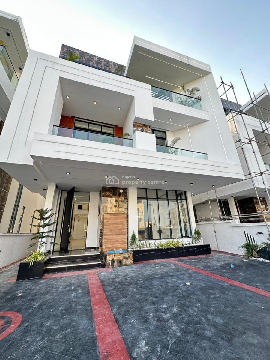 6 Bedroom Fully Detached with Bq, Cinema, Rooftop, Gazebo, Pool and G, Chevron, Lekki, Lagos, Detached Duplex for Sale
