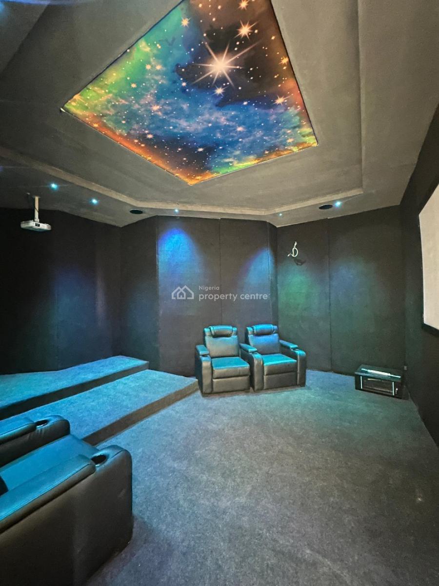 5 Bedroom Fully Detached with Bq, Cinema, Rooftop, Pool, Gazebo and Gy, Chevron, Lekki, Lagos, Detached Duplex for Sale