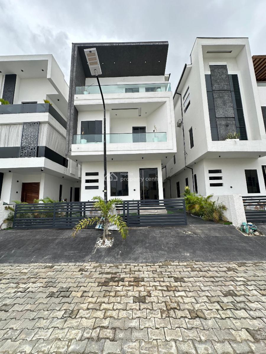 Spacious 5 Bedroom Detached with Bq, Cinema and Swimming Pool, Chevron, Lekki, Lagos, Detached Duplex for Sale
